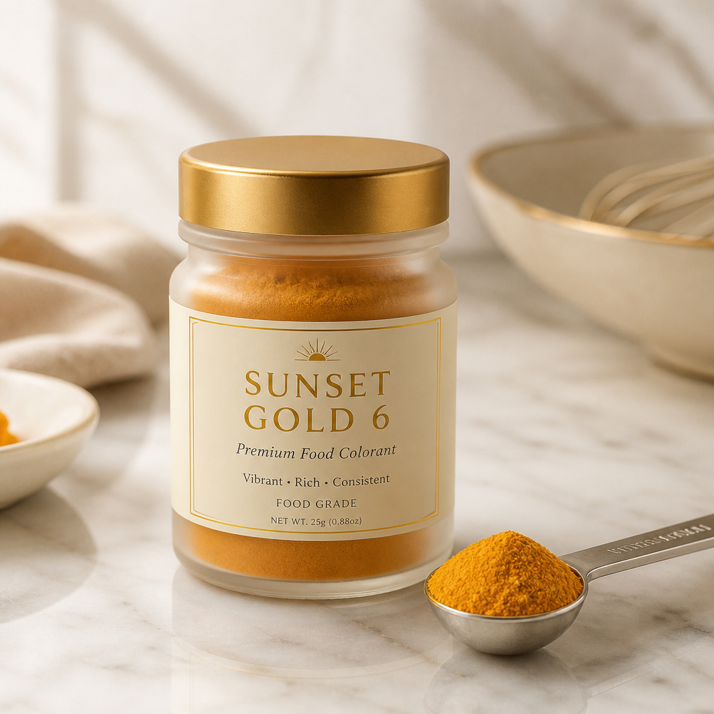 Sunset Gold 6 — premium food-grade colorant by Sanare Labb